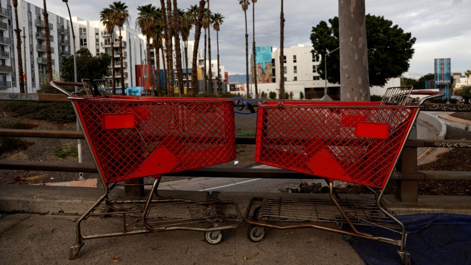 Shopping carts.