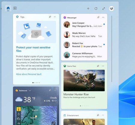 Windows 11 Messenger Widget