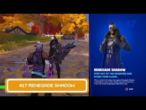 Where to find Renegade Shadow, the new NPC of Fortnite Chapter 4