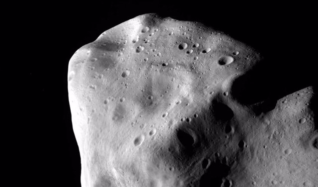 The main belt asteroid 21 Lutetia, here imaged by ESA's Rosetta.