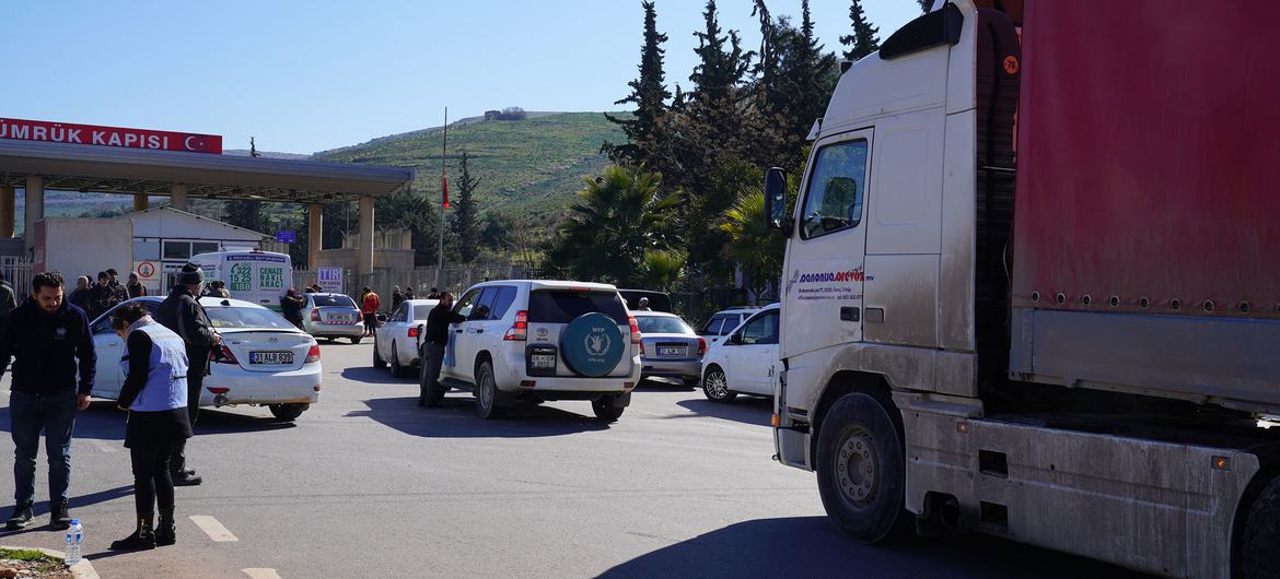 UN agencies enter northwestern Syria from Turkey with essential supplies for earthquake victims.