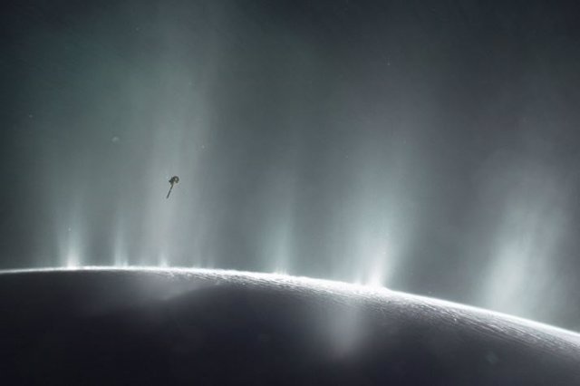 Archive - Models Contemplate Microbes as Source of Methane on Enceladus