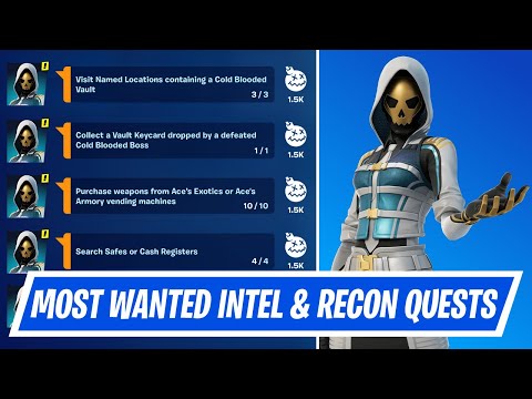 How to complete the "Intel & Recon" challenges of the Most Wanted event in Fortnite