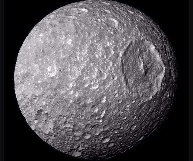 Archive - Mimas, the moon reminiscent of the Death Star from Star Wars