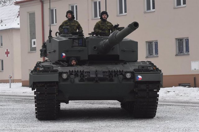 Archive - Archive image of a 'Leopard' tank in the Czech Republic.