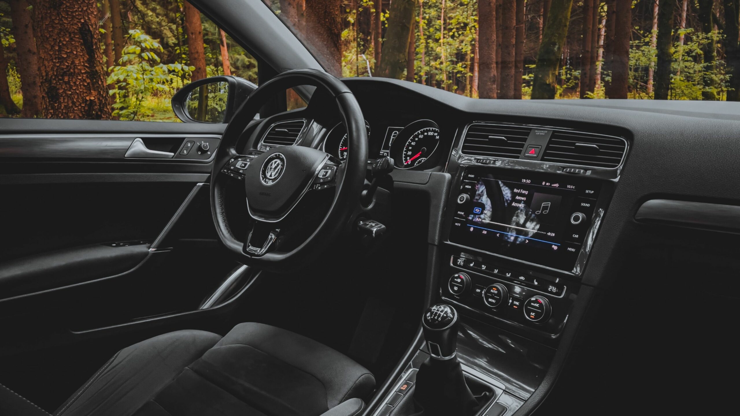 dashboard of a car