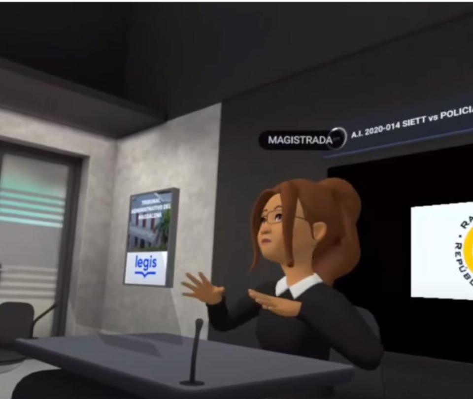 This was the first judicial hearing in the metaverse in Colombia