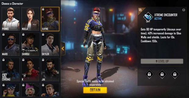 Free Fire Characters