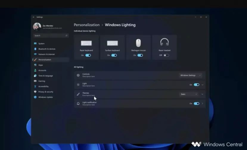 Geeknetic Windows 11 Will allow you to control the RGB lighting of devices natively 1