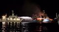 At least twelve dead after a ship caught fire in the Philippines