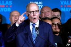 Chicago mayoral candidate Paul Vallas speaks at his election night event in Chicago, Tuesday, February 28, 2023.