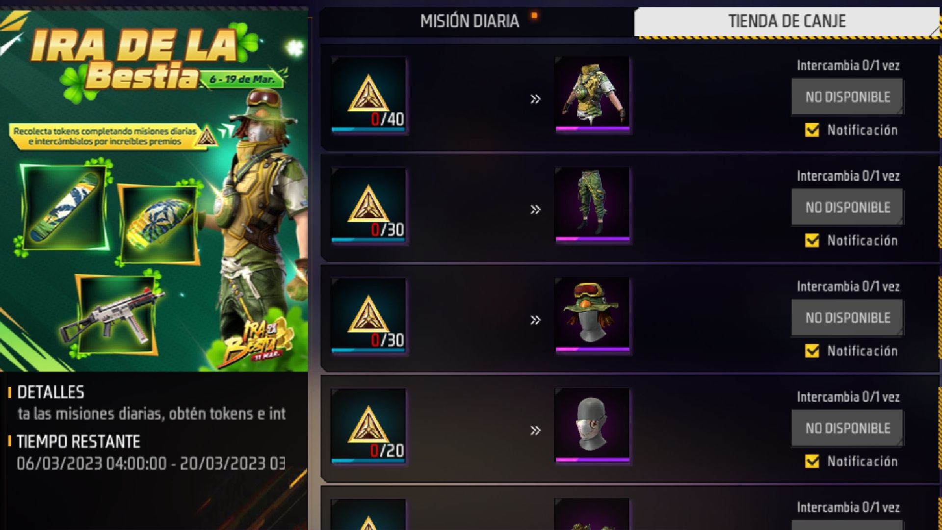 Free Fire: how to win the main costume of the “Wrath of the Beast” event