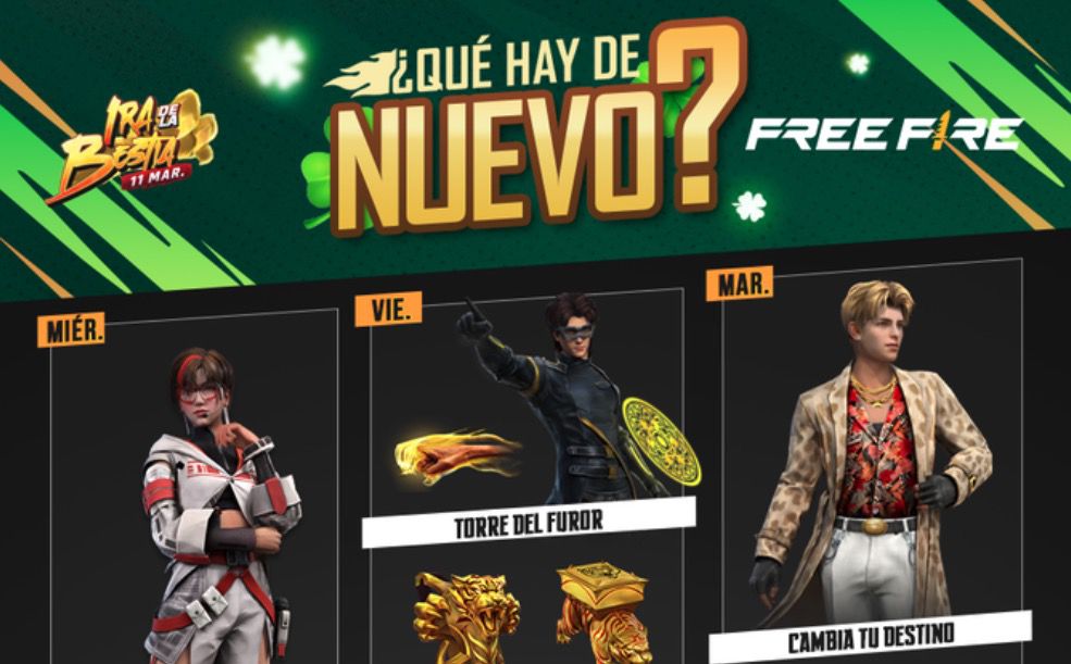 Free Fire: weekly agenda rewards from March 8 to 14, 2023