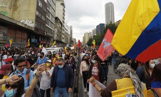 Human rights experts ask Colombia not to use anti-terrorism laws to prosecute protesters