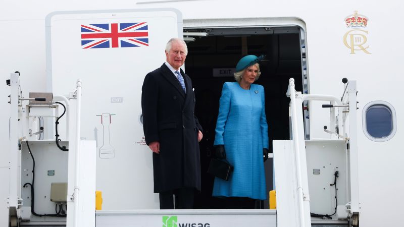 King Charles III arrives in Germany for his first foreign visit as monarch