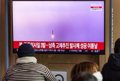 North Korea launches a ballistic missile into the Yellow Sea