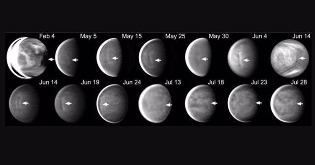 Examples of cloud discontinuity events in the Venusian atmosphere during 2022.