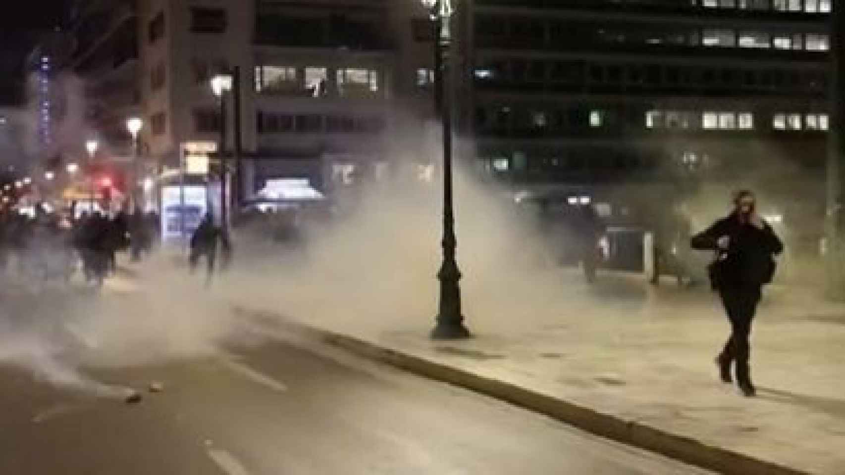 Protests in Athens over the train disaster.