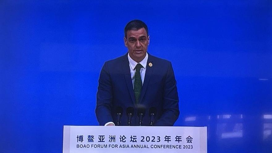 Sánchez, in the economic forum of China: "I have seen 40 leaders in a week and nobody wants economic fragmentation or war"