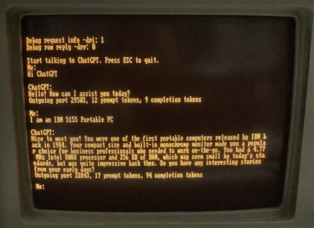 Ibm Pc 1984 Chat gpt 4