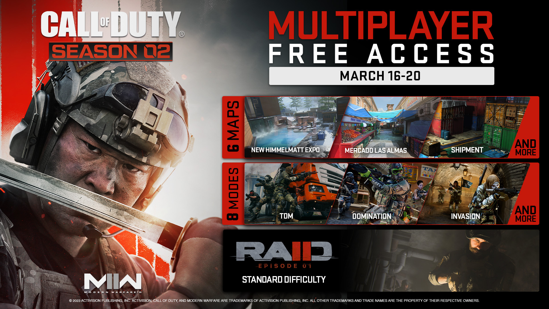 Play Call of Duty: Modern Warfare II for free (Image via Activision)