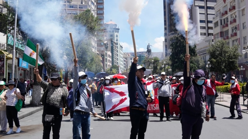 Teachers challenge the government of Luis Arce in Bolivia