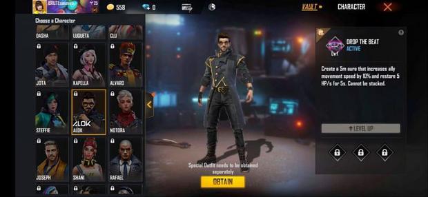 DJ Alok |  free fire character