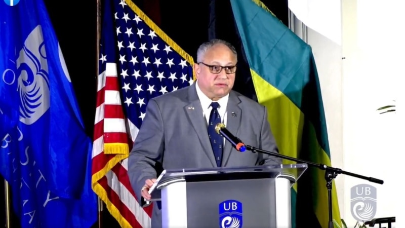 The US "stands with the Caribbean" in its fight against climate change: Secretary of the Navy