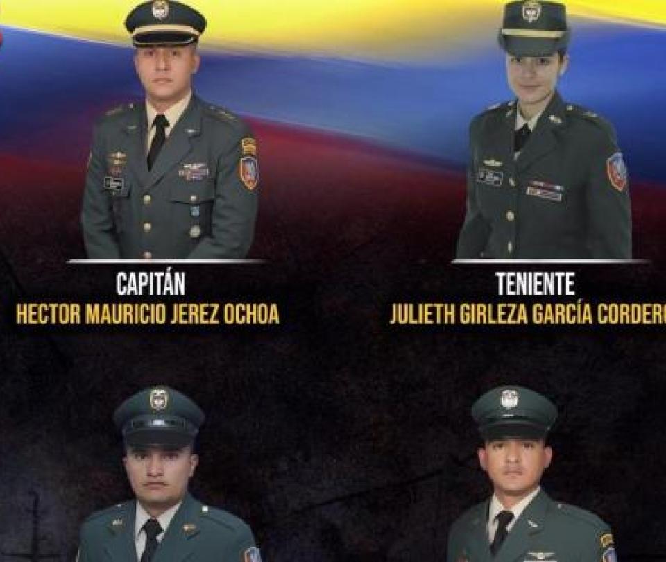 They were the uniformed men who died in a helicopter accident