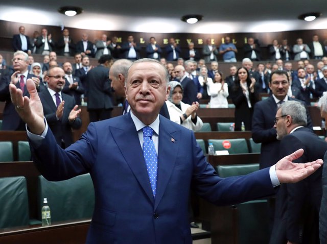 Archive - Turkish President Recep Tayyip Erdogan in Parliament in Ankara