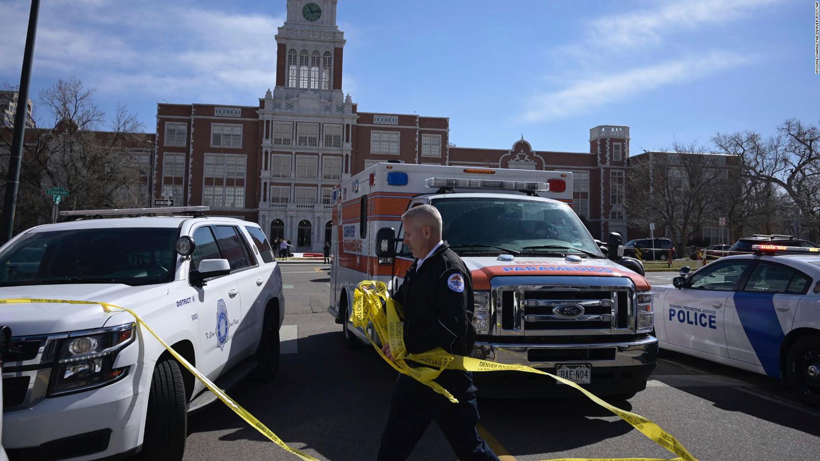 Student shoots 2 high school employees in Denver