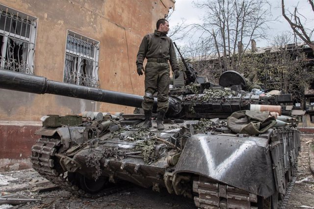 Archive - Russian soldier during the siege of the city of Mariupol