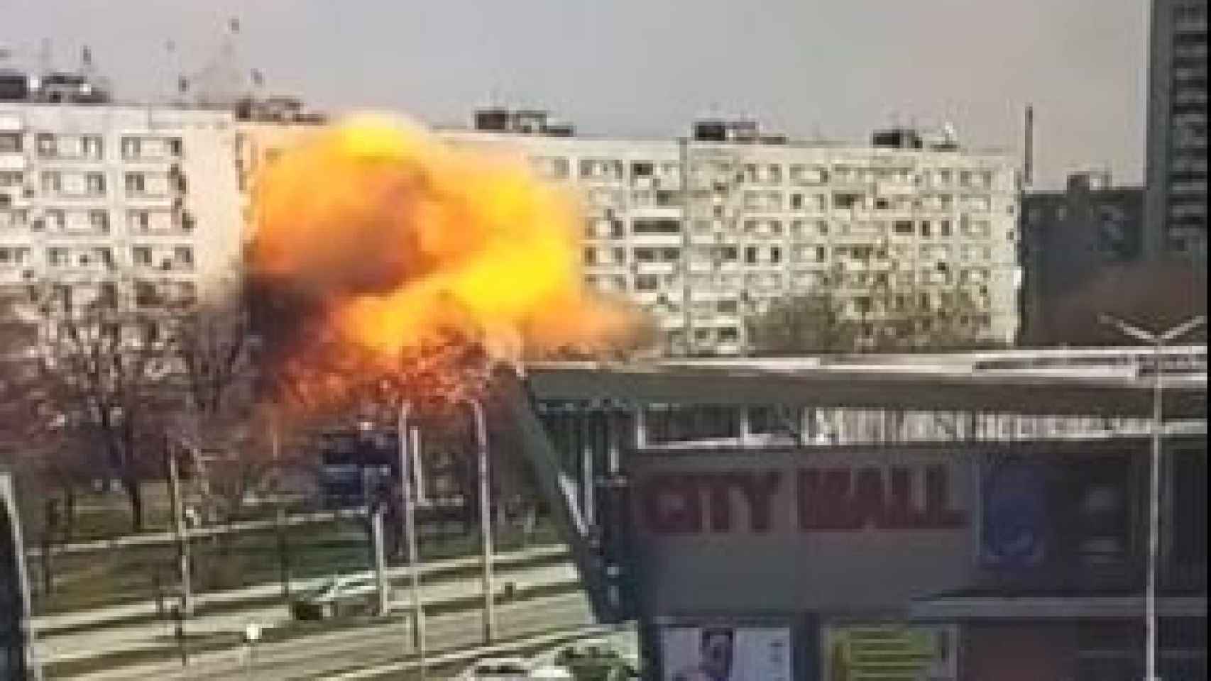 the video of the bombing in a residential building