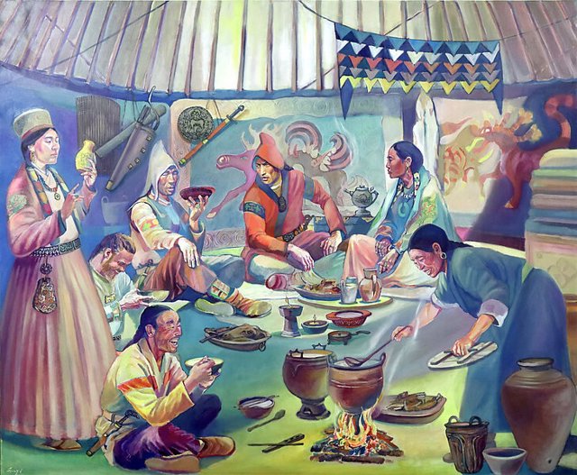 File - Illustration Of A Xiongnu Family