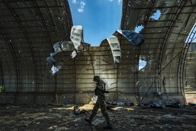 File - A Ukrainian soldier in Zaporizhia, Ukraine