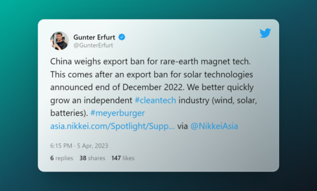 Tweet By Gunter Erfurt