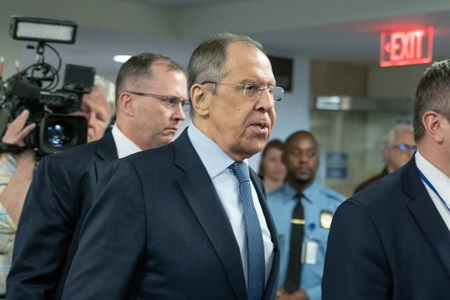 Russian Foreign Minister Sergey Lavrov.