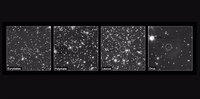 First images taken by NASA's LUCY mission of the Trojan asteroids it is heading for