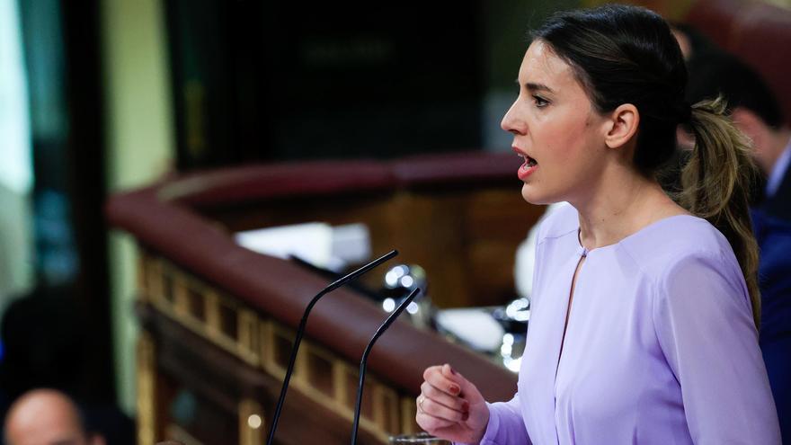 Irene Montero: "The offensive against the 'only yes is yes' law has been against the Government and its president"