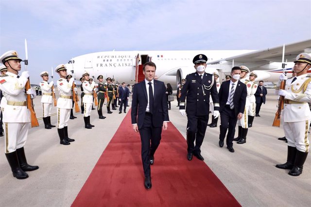 French President Emmanuel Macron begins his state visit to China