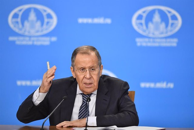 File - Russian Foreign Minister Sergei Lavrov