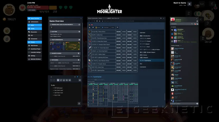 Geeknetic Steam completely redesigns the interface within the games, adding more options and a toolbar 1