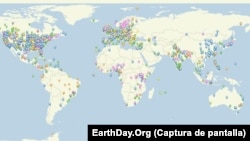 Map of events for Earth Day 2023 registered on the website of the NGO EarthDay.Org