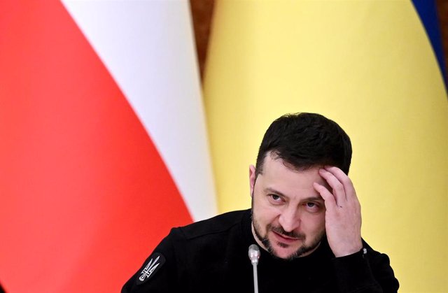 File - Ukrainian President Volodymyr Zelensky