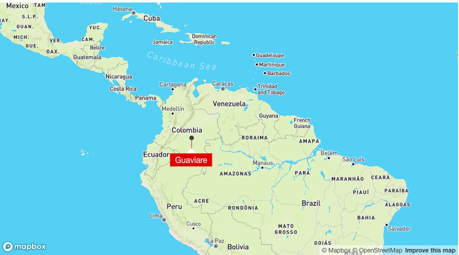 colombian map