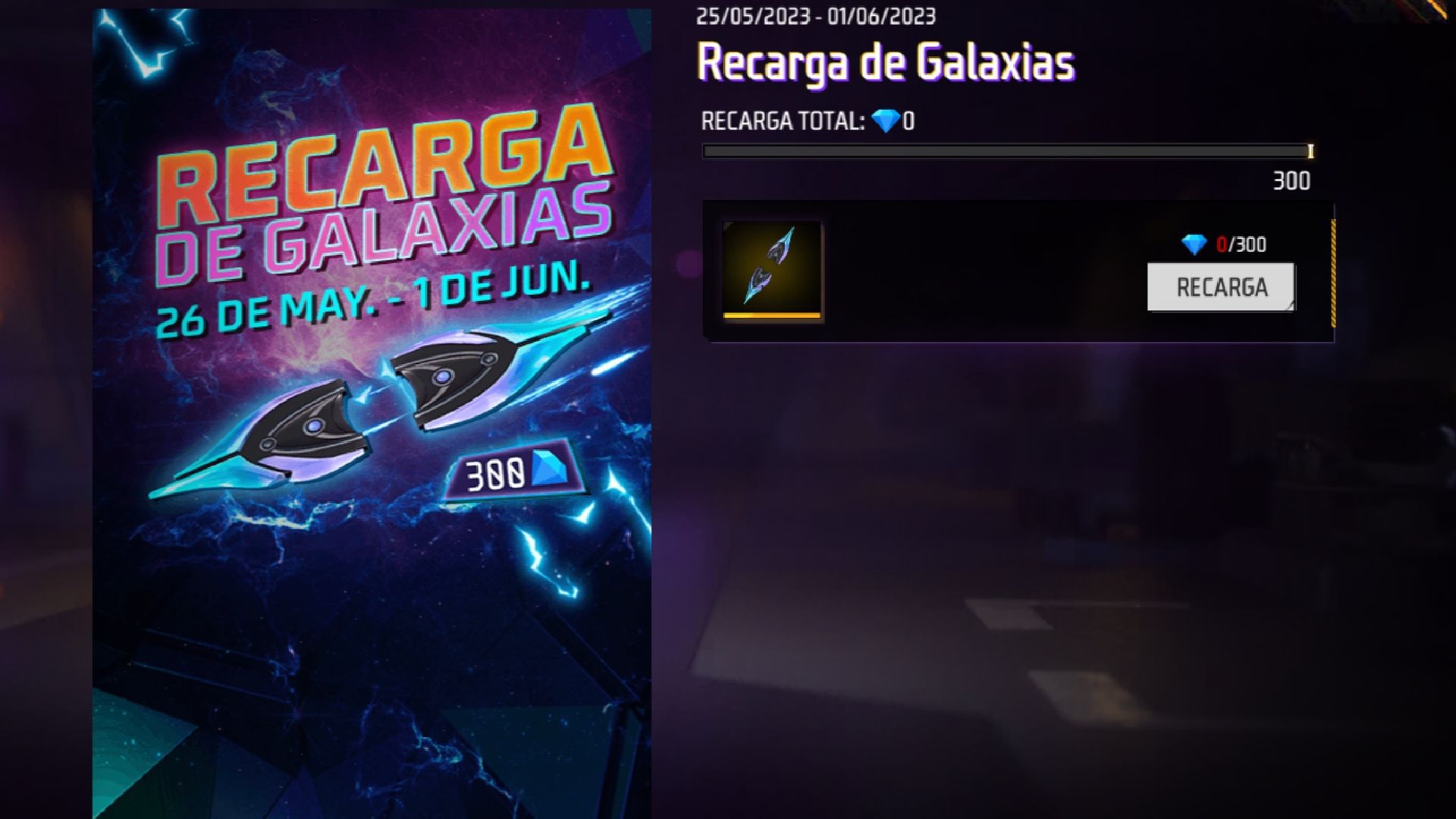 How to win the Deep Galaxy Table on Free Fire with the "Galaxy Reload" event