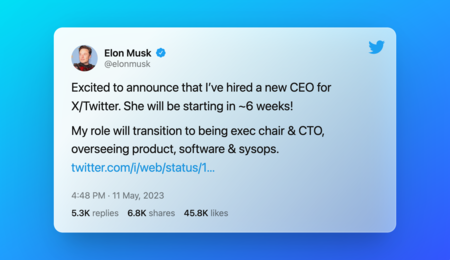 Tweet By Elon Musk