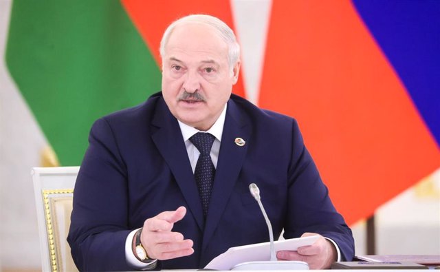 FILE - Belarusian President Alexander Lukashenko.