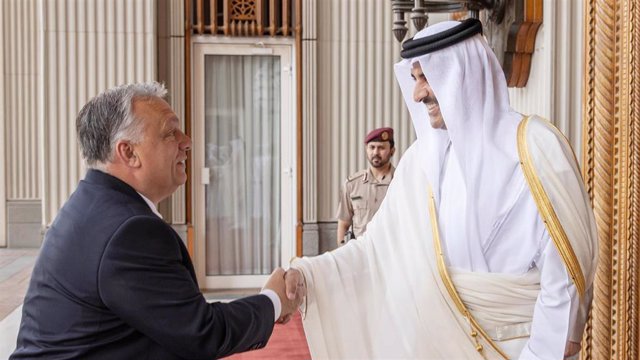 Tamim bin Hamad al Zani and Viktor Orbán