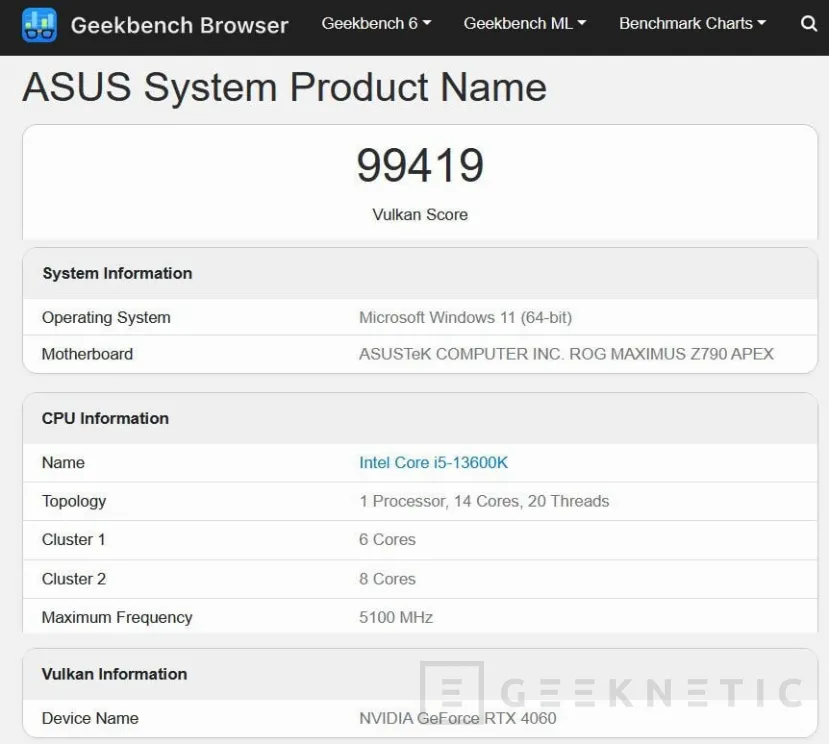 Geeknetic A Geekbench leak suggests the RTX 4060 will be 18 percent faster than the RTX 3060 1